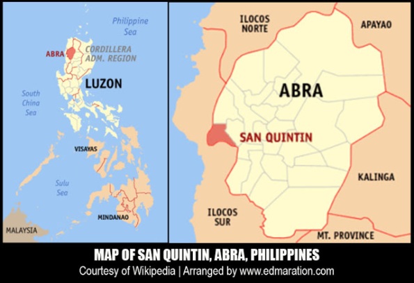 San Quintin, Abra Map
