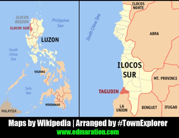 Map of Tagudin, Ilocos Sur
